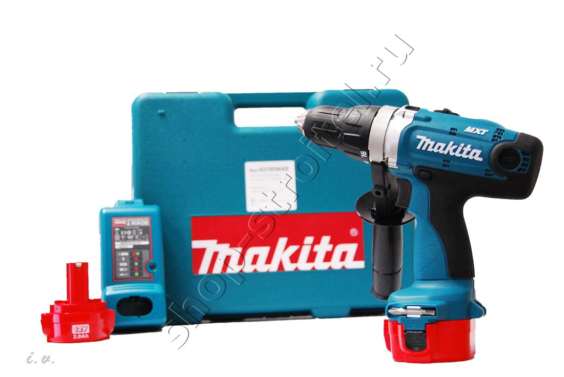 Увеличенная фотография Аккумуляторная дрель шуруповерт Makita 6319 DWAE